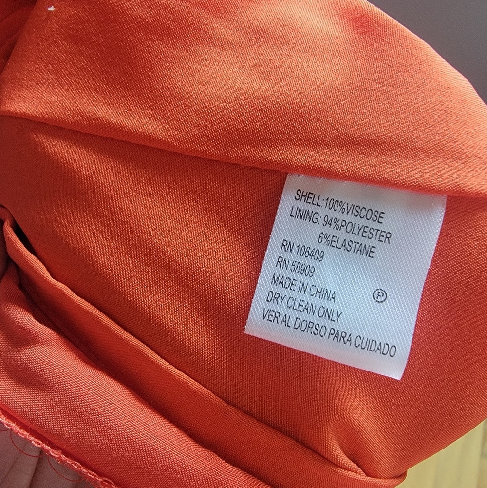 Elegant Orange Antoni Melani Women's Dress Size 2 NWT - Picture 8 of 8